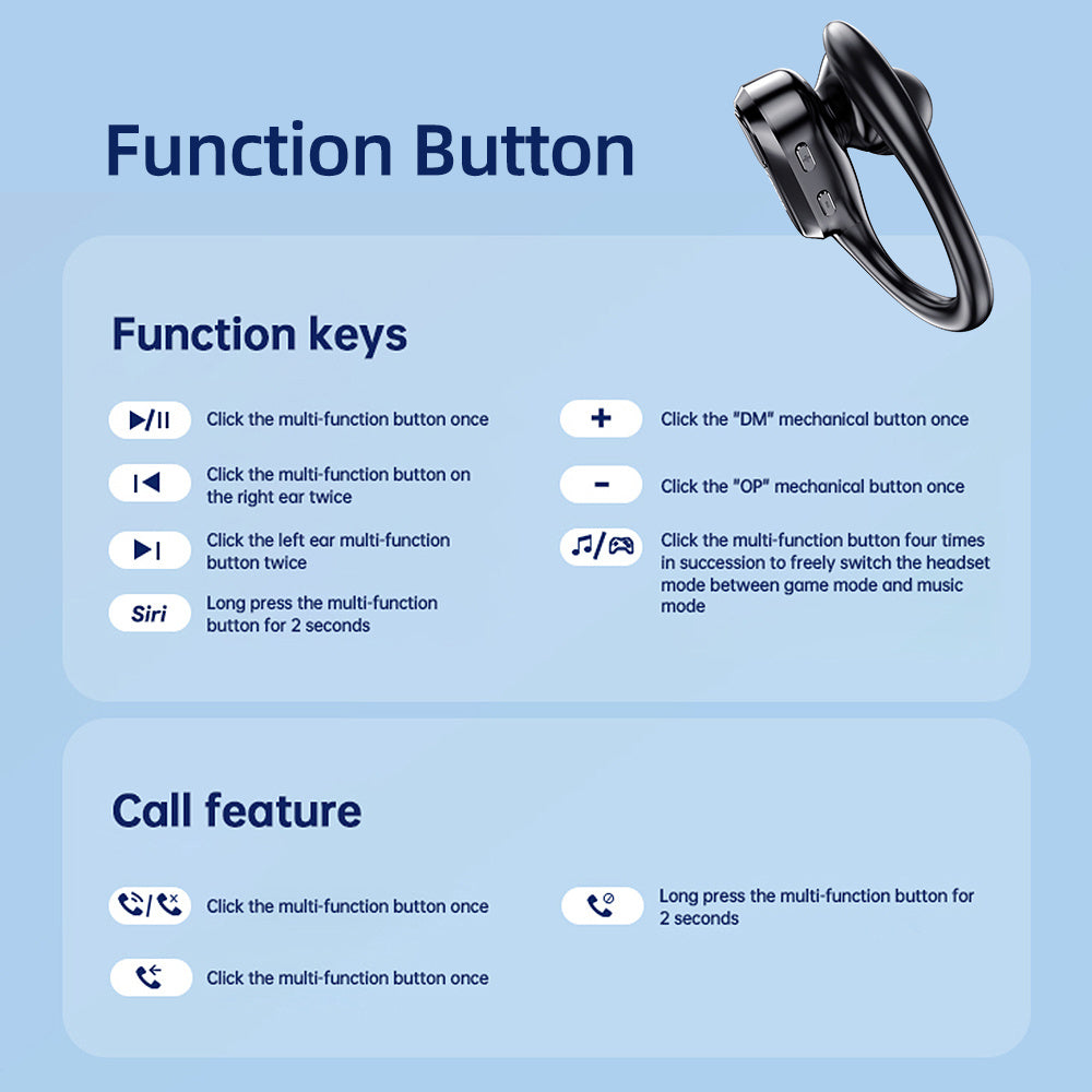 LENOVO Thinkplus XT80 TWS Bluetooth ørekrog høretelefon Musikspil Dual Mode hovedtelefon LENOVO Thinkplus XT80 TWS Bluetooth ørekrog høretelefon Musikspil Dual Mode hovedtelefon